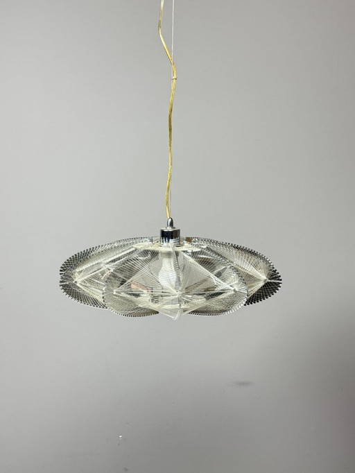 Lampada a sospensione Space Age di design di metà secolo di Sompex, attribuita a Paul Secon, anni '70