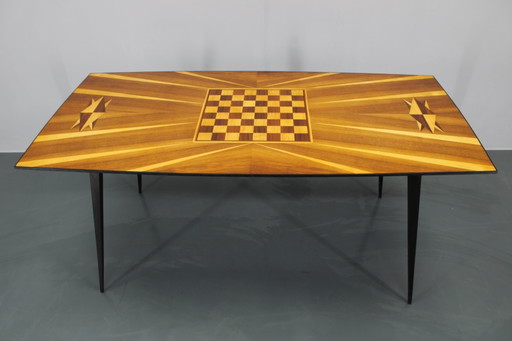 1960er Esszimmer-Schachtisch , Tschechoslowakei