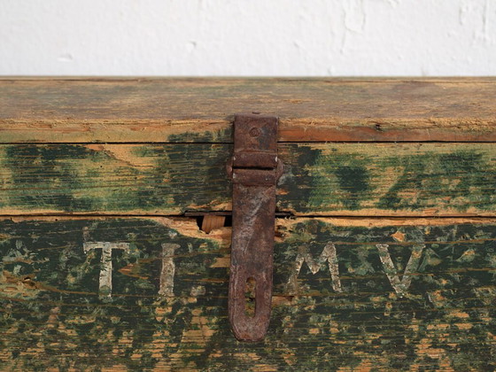 Antique green box (c.1920) #70 – Chest of drawers, Rustic (photo 17 of 34)