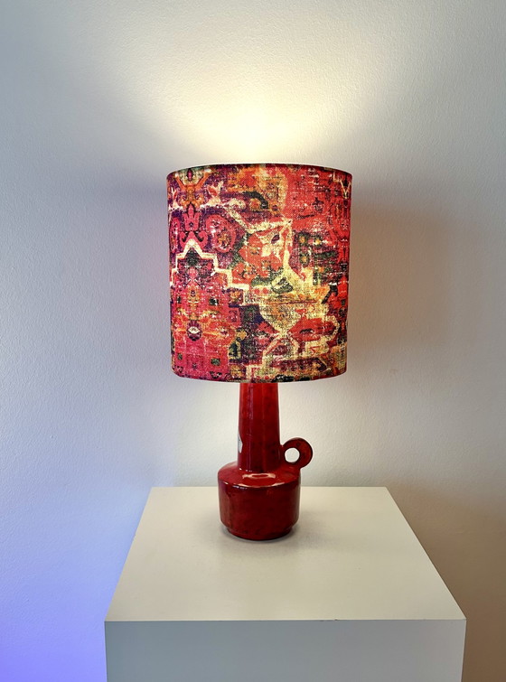 Image 1 of Zomerlamp geschikt voor buiten - gemaakt van een vaas uit het midden van de vorige eeuw, hergebruikt