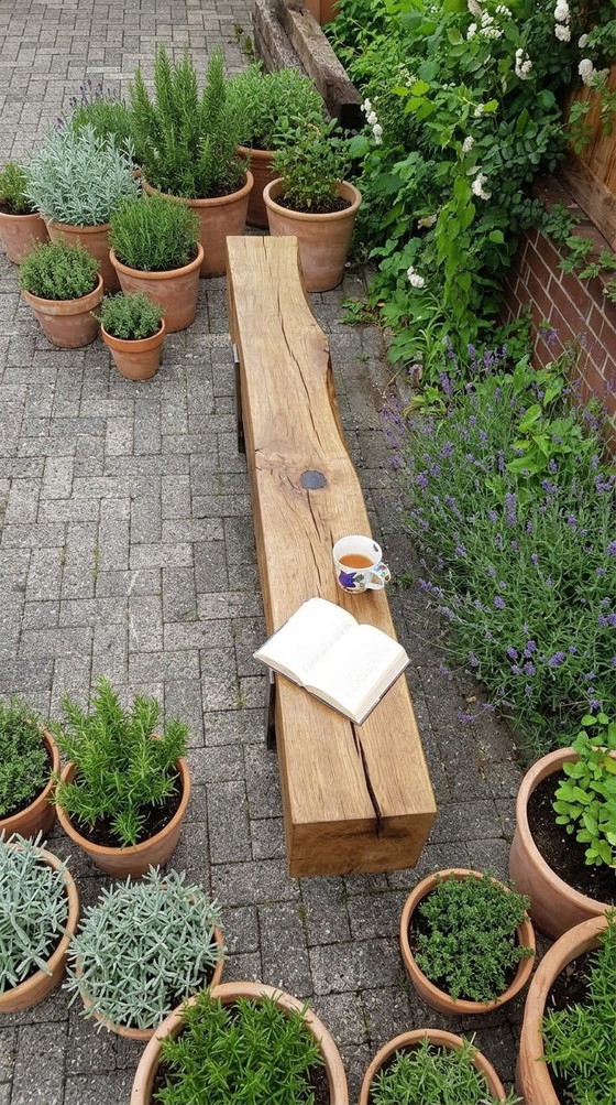Bank Eichenbalken – Gartenbänke, Wood (photo 5 of 15)
