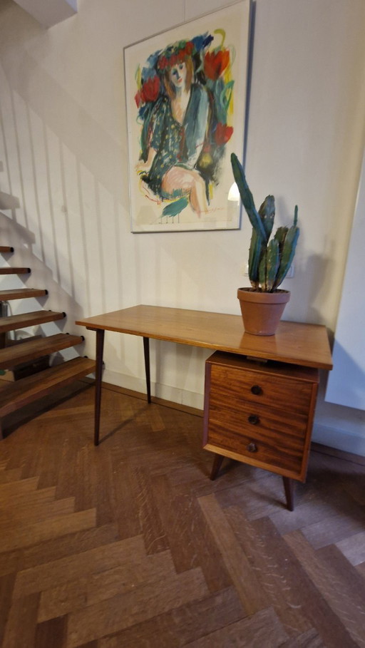 Scrivania danese vintage in teak