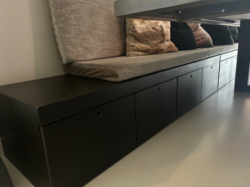 2 sofa units with drawers and cushions