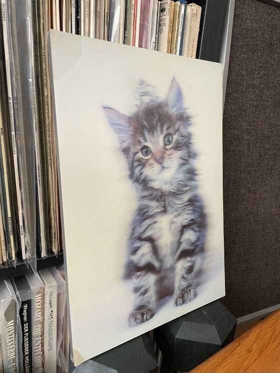 Impresión lenticular, Gatito, Multicolor, Láminas artísticas, 1990 (foto 7 de 11)
