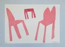 Klaas Gubbels - Pink Chairs - 2004 - Woodprint