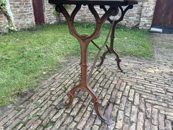 Image 1 of Tavolo da giardino Tavolo da bistrot con marmo antico francese