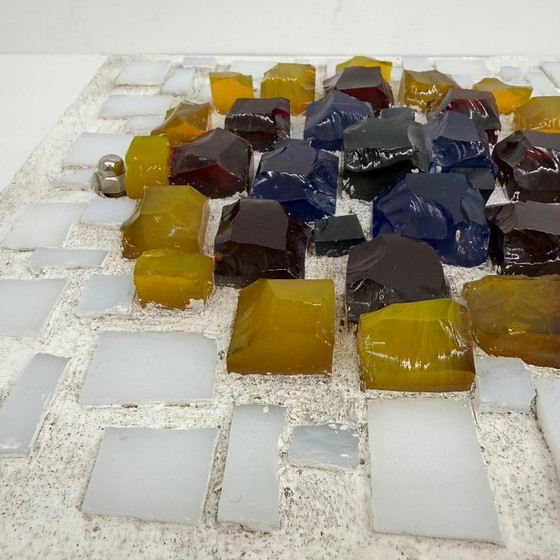 Image 1 of Brutalistische Wandleuchte aus Glas und Harz, 1970er Jahre, Deutschland