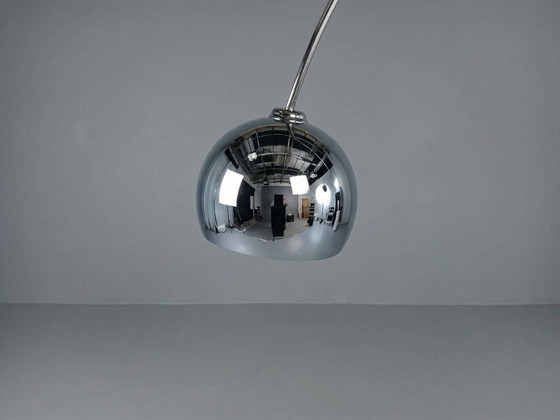 Kare Design Arc Lamp – Chrome with Marble Base – Space Age Design – Floor lights (photo 2 of 5)