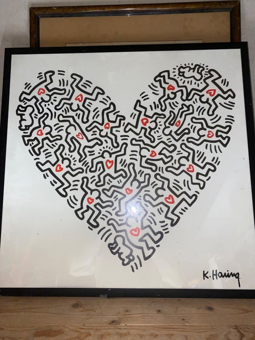 Keith Haring lithograph