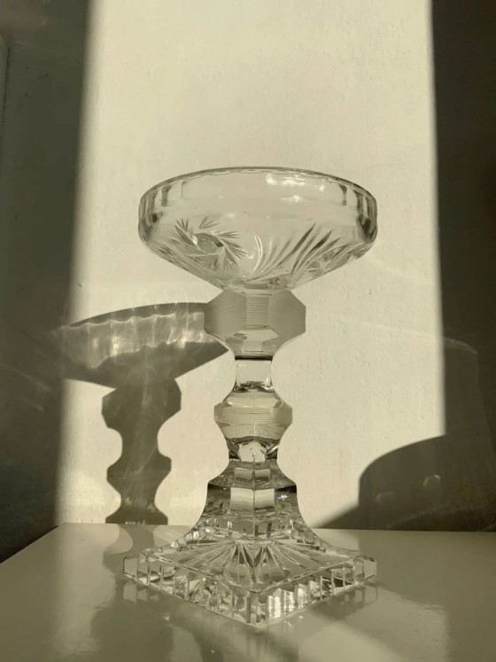 Image 1 of Rare Set of 3 Bohemian Crystal Objects – Historicism Period (ca. 1880-1890)