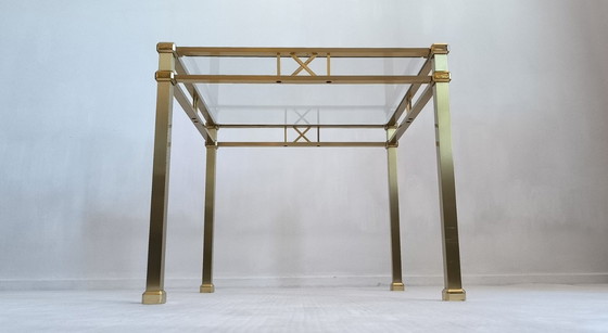 Image 1 of ✨ Prachtige vierkante gouden salontafel uit de Orsenigo Italy ‘Art Deco’-collectie ✨