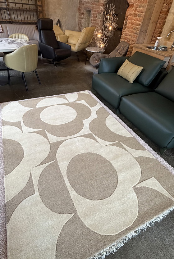 Image 1 of Brink and Campman Orla Kiely carpet Prism Flower mushroom/ecru 