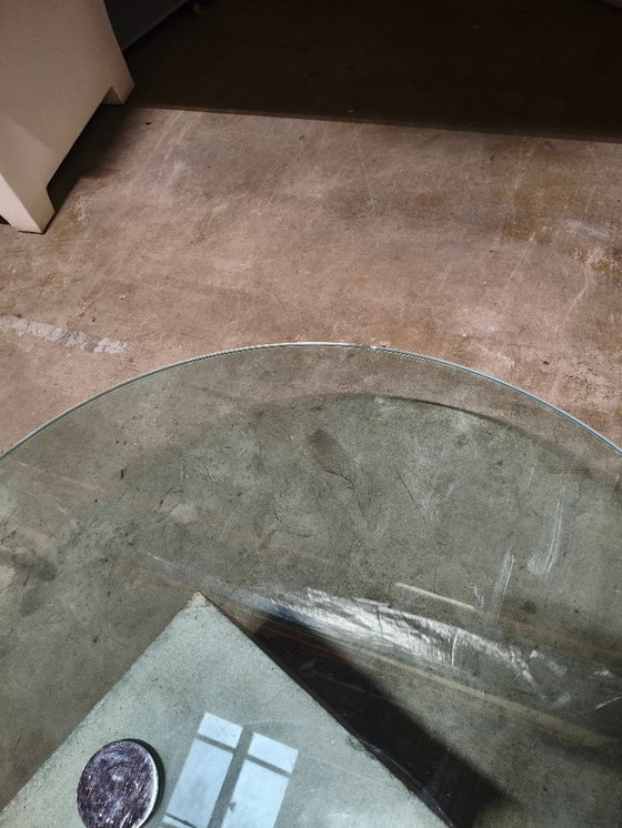 Image 1 of Sergio & Giorgio Saporiti 'Sapo' Coffee Table in Concrete and Glass