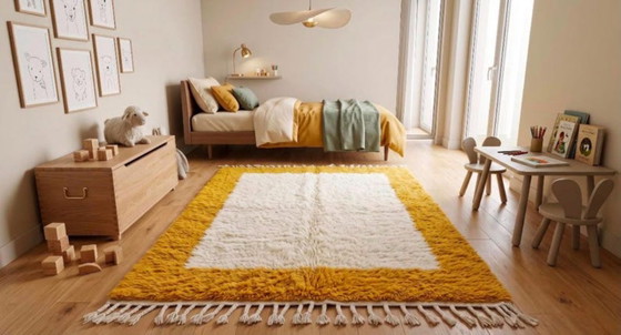 Grand tapis artesanal marroquí fait main dans l’Atlas 400cmx300cm – Alfombras, Cotton (photo 3 of 10)