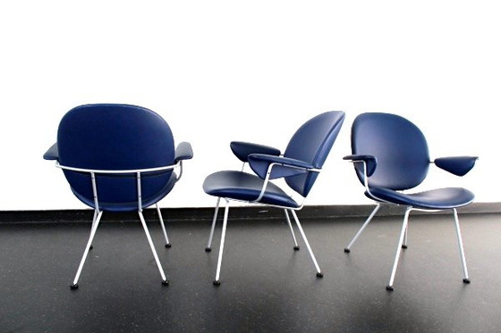 Willem H. Gispen Dutch Original ‘302’ Armchair for Kembo, Metal, Grey (photo 4 of 7)