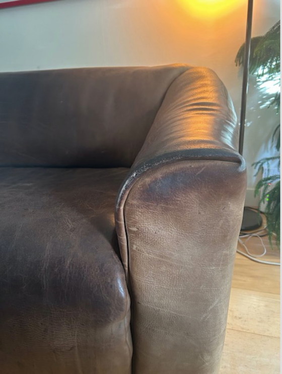 Image 1 of Vintage designer bank De Sede DS-47, 3 zits bruin leer