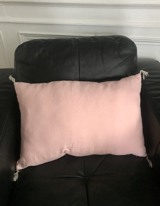 Rectangular Cushion Linen Old Pink