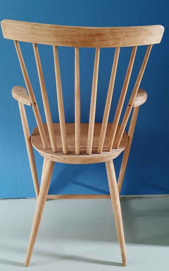 Midcentury spijlenstoel jaren '60 Pastoe – Stoelen / fauteuils, Wood (photo 6 of 24)