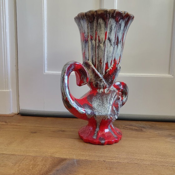 Image 1 of Beautiful large colored vase (sixties Vallauris?)