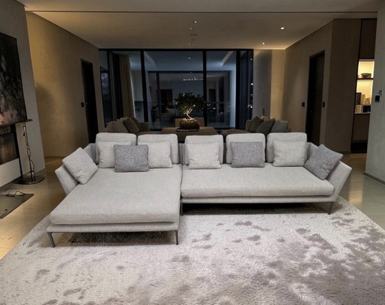 B&B Italia Atoll corner sofa 150x335cm fabric cat. Extra – Aluminium, Textile (photo 3 of 11)