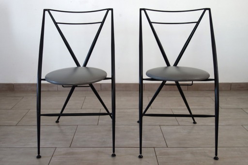 Paire de chaises pliantes Cinderalla de Yamakato, années 80