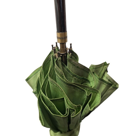 Image 1 of Ombrello antico con testa intagliata, circa 1900