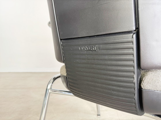 Image 1 of Lot de 3 chaises originales Drabert Chaise de conférence Accoudoirs Vintage