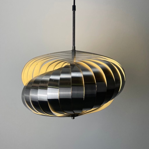 Lampada a sospensione Spiral Kinetics nello stile di Henri Mathieu 1960