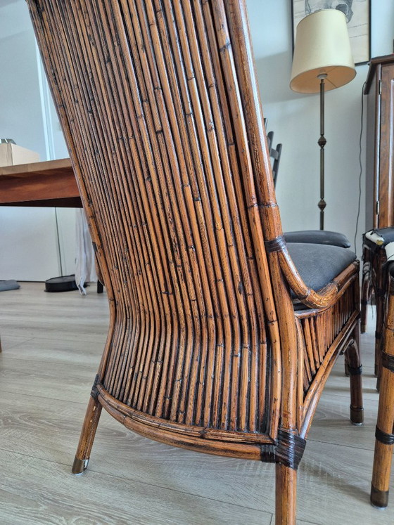 Image 1 of Vintage Bamboe Dining Chairs