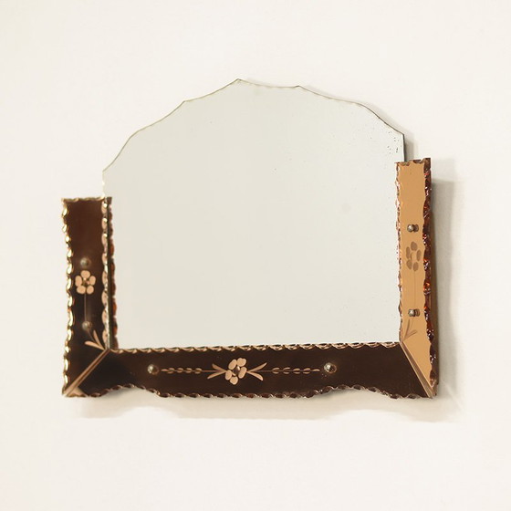 Image 1 of Specchio Art Déco rosa