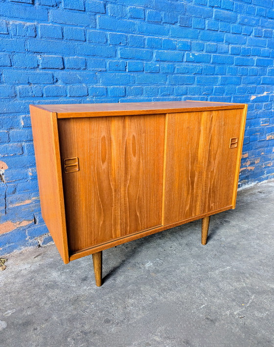 Image 1 of Vintage teak cabinet/ sideboard - Denmark 1960s