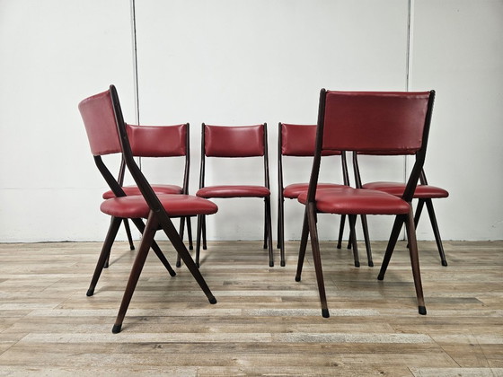 Image 1 of Six chaises de Gaetano et Alessandro Besana, 1960