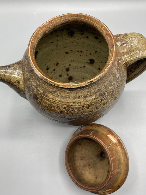 Bruin geglazuurde aardewerken theepot – Workshop aardewerk – Artisanat, Tafelaccessoires, Ceramic (photo 6 of 9)