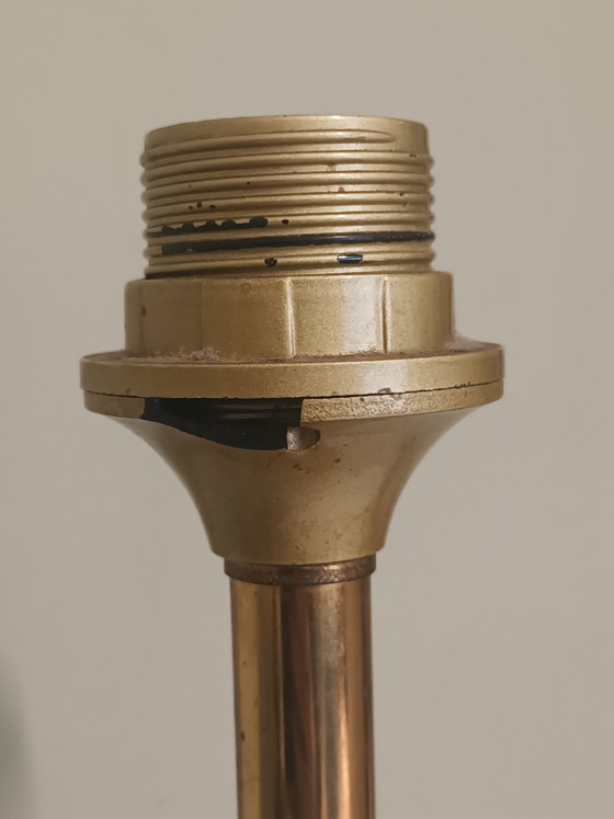 Pair of Mid-Century Table Lamps – Copper (photo 8 of 8)