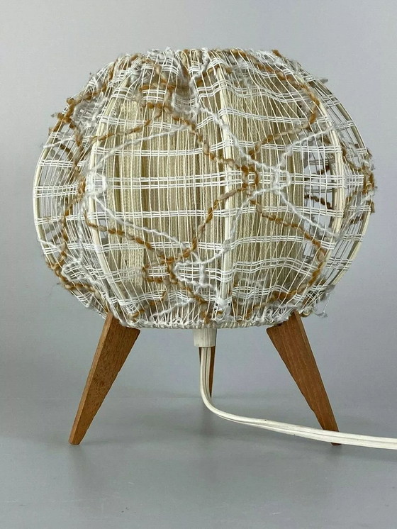 Image 1 of Lámpara de mesa esférica de los años 60 y 70, lámpara de noche, diseño de la era espacial