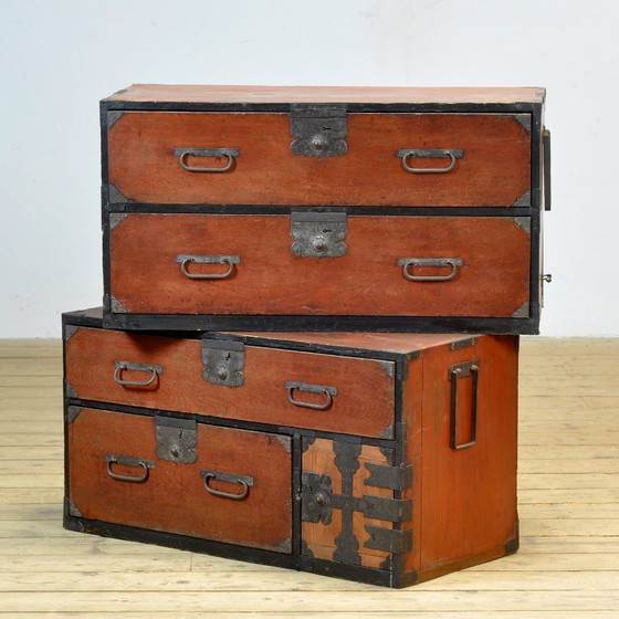 Image 1 of Commode japonaise Tansu, vers 1870
