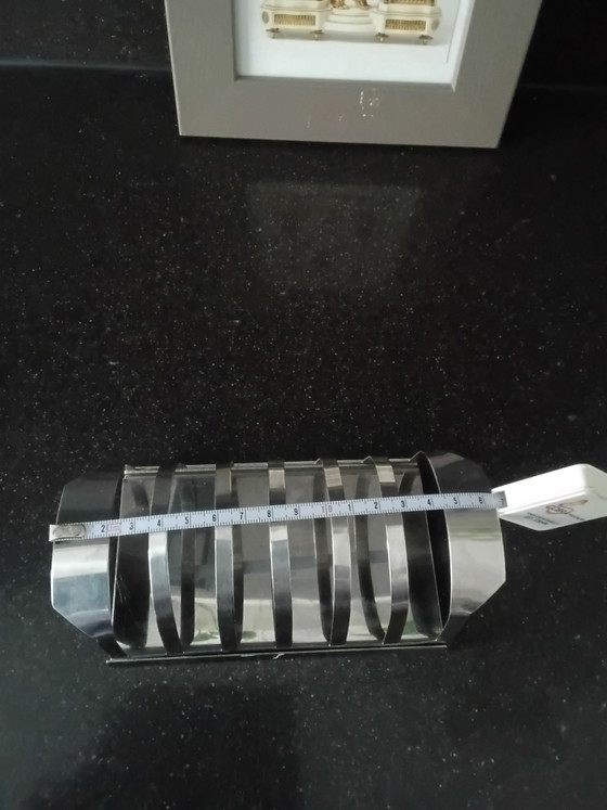 Vintage 70s Toaster Rack, Onbekend, Table accessories, Metal, Silver (photo 11 of 13)