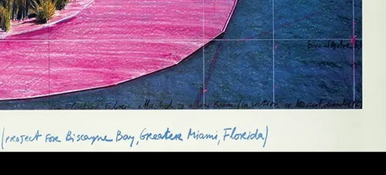 Image 1 of Christo - Surrounded Islands, 1983 - color offset - Miami/Florida