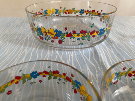 Vintage Cerve Italian Glass Macedonia Bowl Set, 1998 – New Old Stock – Table accessories (photo 3 of 5)