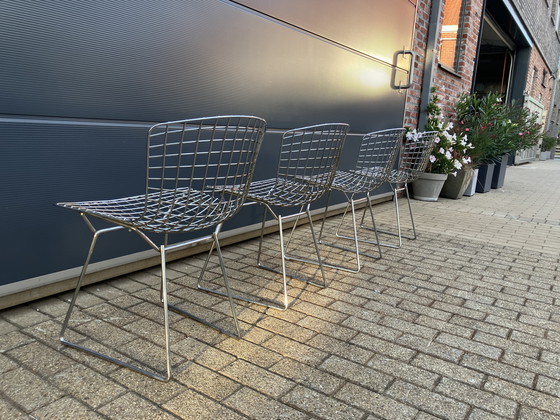 Image 1 of 4x original Knoll Bertoia Side Chairs Chrom im Top Zustand!