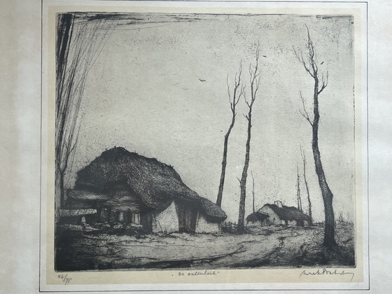 Image 1 of 4 etchings by Dirk Baksteen – signed and numbered