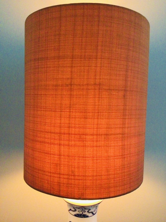 Image 1 of Vintage Kastrup Holmegaard Table Lamp with linen shade