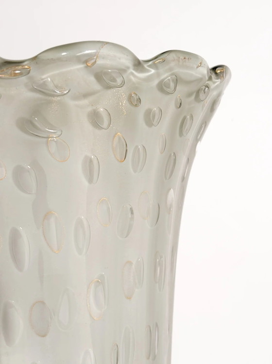 Murano Bullicante Glass Vase by Barovier & Toso, 1960s – Murano Glass (photo 11 of 16)
