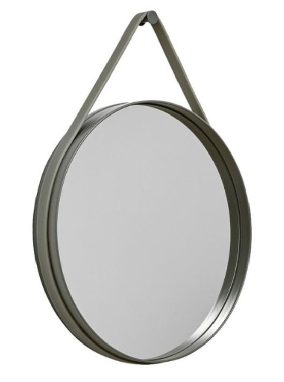 Image 1 of Hay Strap Mirror Mirror - Army Green