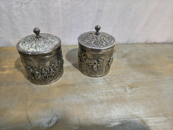 Image 1 of Douwe Egberts  Suiker en koffie bewaar blikjes 