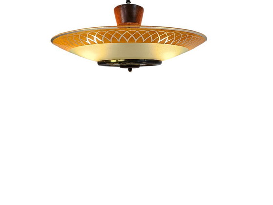 Image 1 of Philips - Schirmlampe - Glas - Metall - Kupfer - Holland - 1960er Jahre