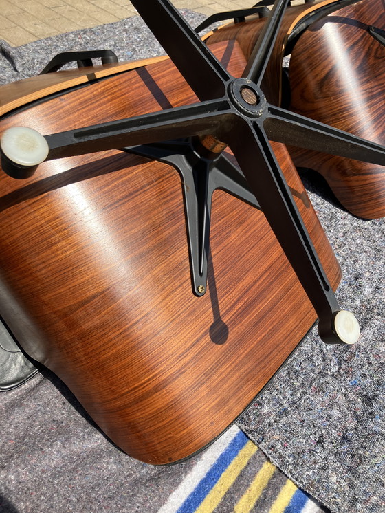 Image 1 of 2x Eames Lounge Chair Contura/Fehlbaum 1950er Jahre