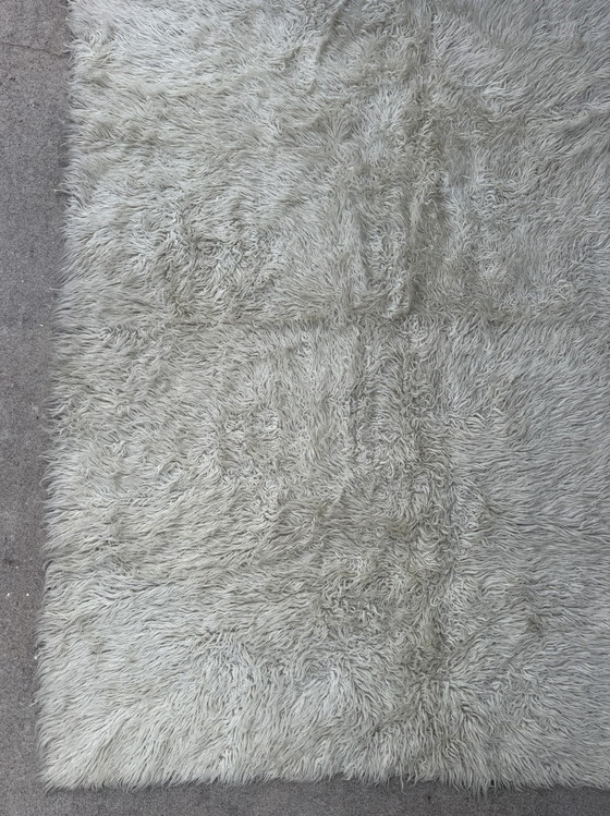 Groot Scandinavisch wollen tapijt van Rya, jaren 60 – Vloerkleden en tapijten, Wool (photo 11 of 15)
