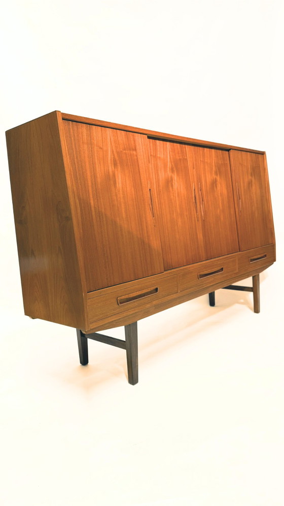 Image 1 of Restored vintage mid-century Danish highboard