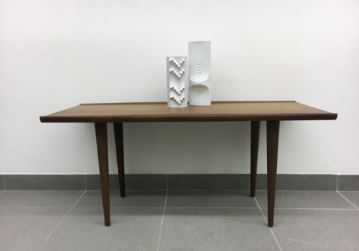 Rechteckiger Couchtisch aus Teakholz aus der Mid-Century-Zeit, 1960er Jahre